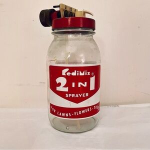 Vintage Garden Sprayer Glass Jar